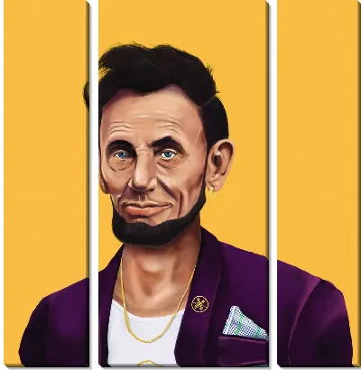 Модульная картина Авраам Линкольн №2