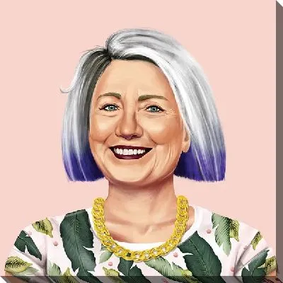 Картина маслом Хилари Клинтон