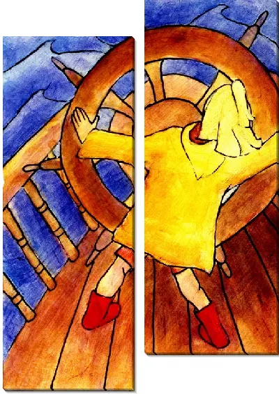 Модульная картина Штурман корабля