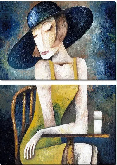 Модульная картина Арт девушка