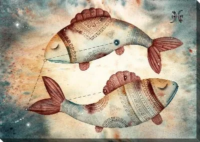 Картина маслом Рыбы