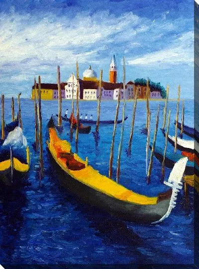 Картина маслом Лодки №33