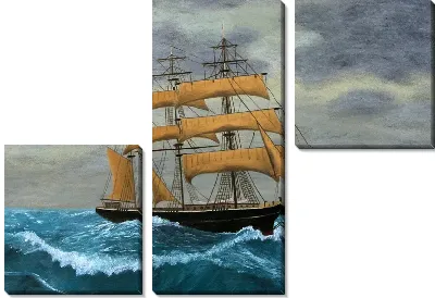 Модульная картина Корабль №205