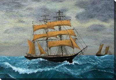 Картина маслом Корабль №205