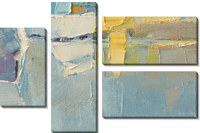 Модульная картина Мазки на холсте