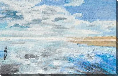 Картина маслом Гуляй по воде