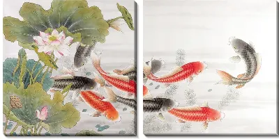 Модульная картина Рыбы №2