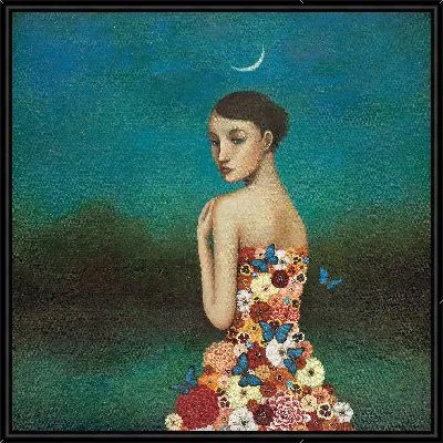 Картина Девушка с бабочками