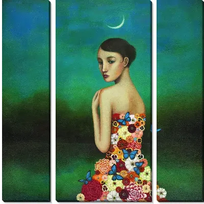 Девушка с бабочками