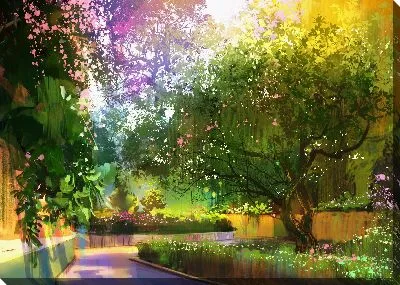 Картина маслом Фантастический парк