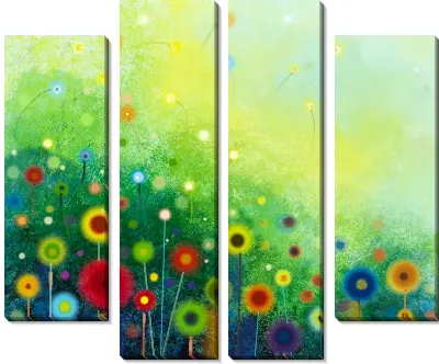 Модульная картина Арт цветы №3