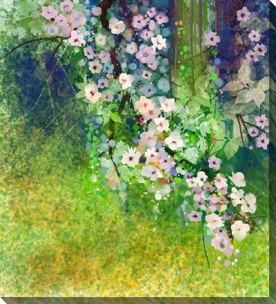 Картина маслом Цветы №89