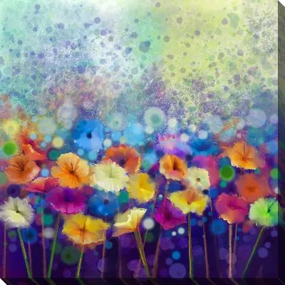 Картина маслом Цветы №90