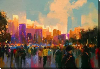 Картина маслом Улица №10