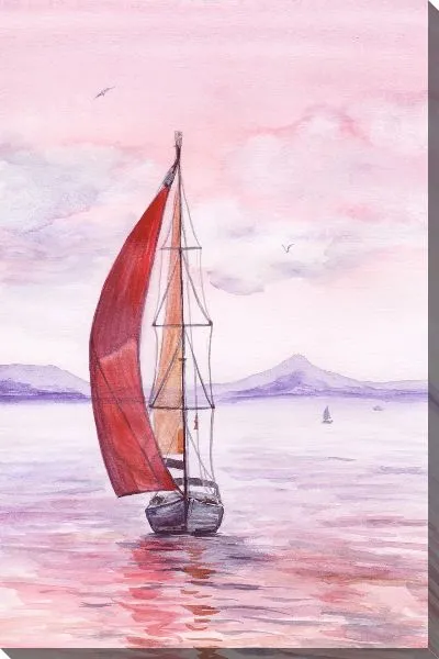 Картина маслом Парусник №133