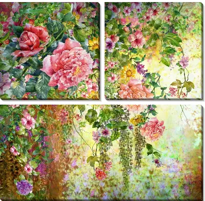 Модульная картина Цветы №97
