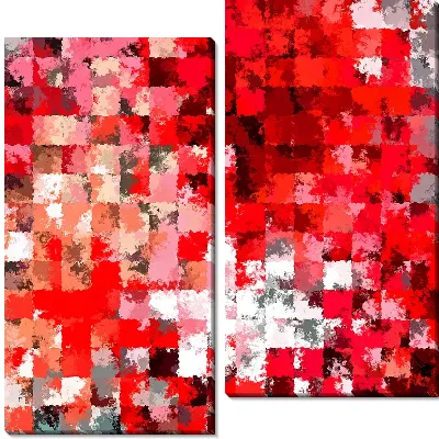 Модульная картина Много кубиков