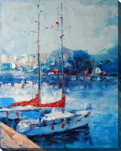 Картина маслом Две лодки