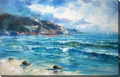 Картина маслом Вид на море №28