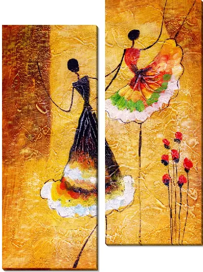 Модульная картина Арт танец №5