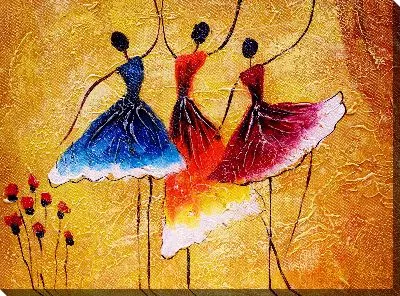 Картина маслом Арт танец №6