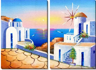 Модульная картина Вид с вершины здания