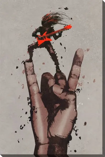 Картина маслом Символ рока