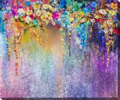 Картина маслом Цветы №100