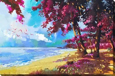 Картина маслом Уютный уголок природы