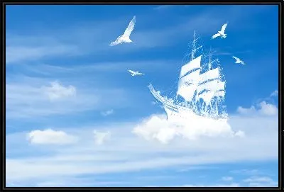 Корабль в облаках