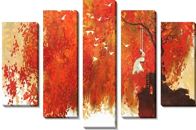 Модульная картина Качели №5