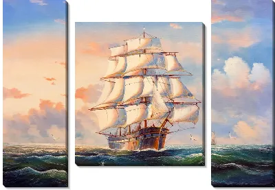 Модульная картина Корабль №206