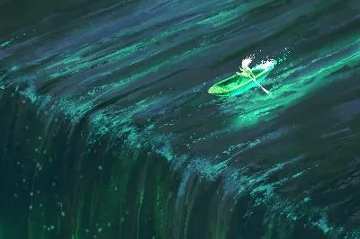 Плакат Вершина водопада
