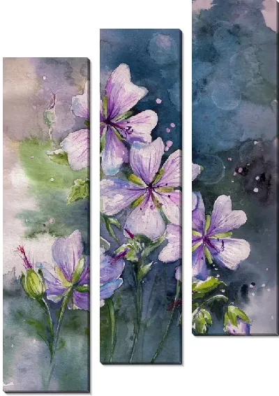 Модульная картина Герань №3