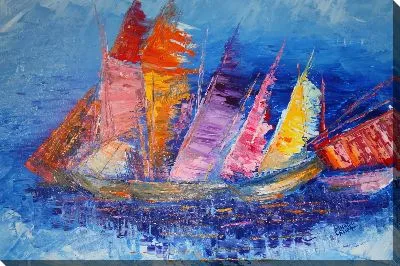 Картина маслом Корабль №207