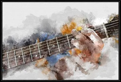 Игра на гитаре №3