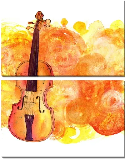 Модульная картина Скрипка №4