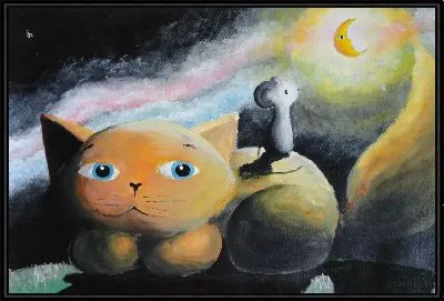 Картина Кот и мышка