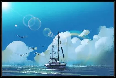 Корабль и чайки