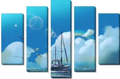 Корабль и чайки