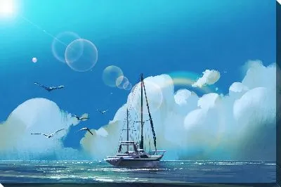 Корабль и чайки