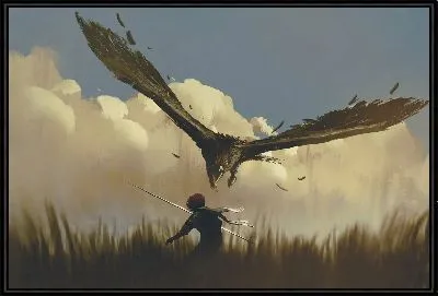 Картина Агрессивная птица