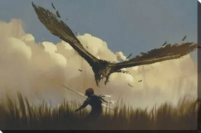 Постер Агрессивная птица