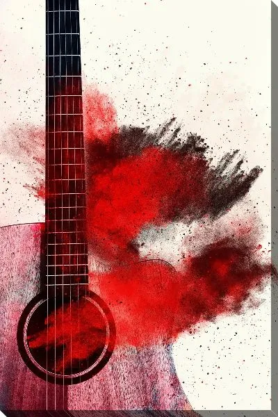 Картина маслом Гитара