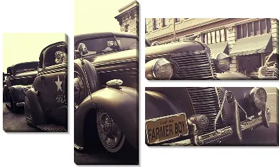 Модульная картина Ретро автомобиль №45