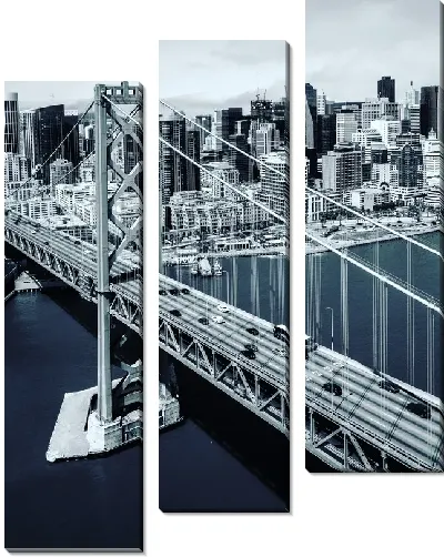 Модульная картина Современный мост