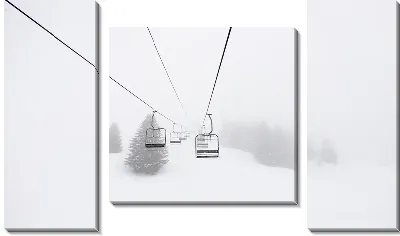 Модульная картина Канатная дорога