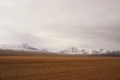 Плакат Снежные горы