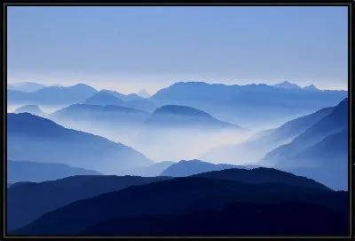 Картина Туман над горами №2