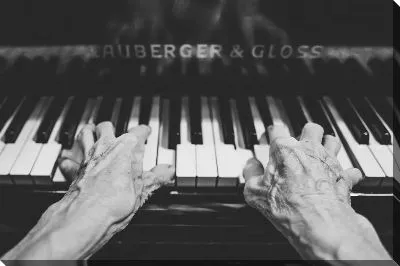 Постер Игра на фортепиано